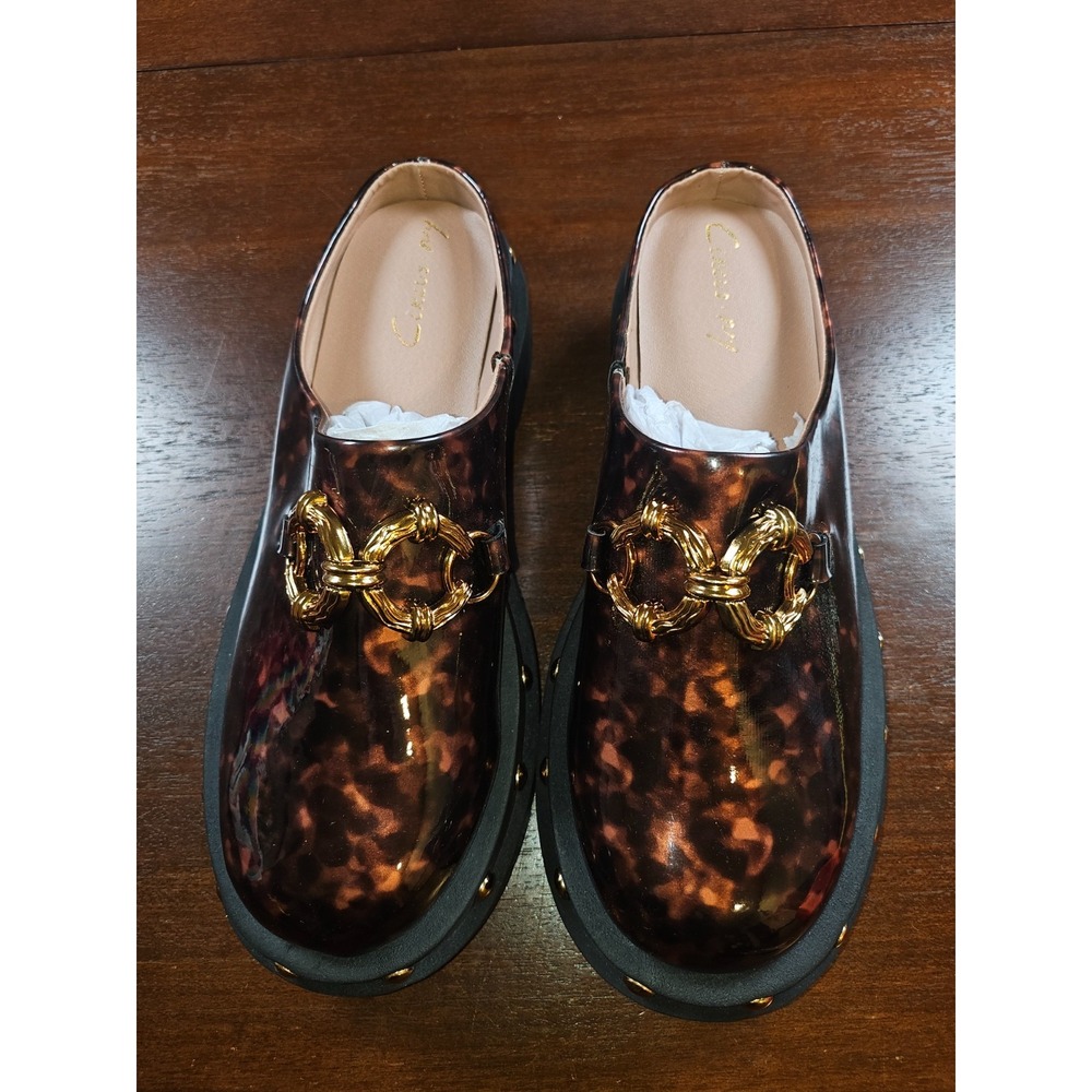 Woman's‎ Clogs Circus NY by Sam Edelman Annie Size 10 NEW Black Bronze Buckle